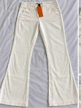 BCBGeneration Cream Flare Jeans